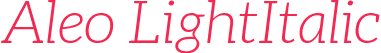 Aleo LightItalic